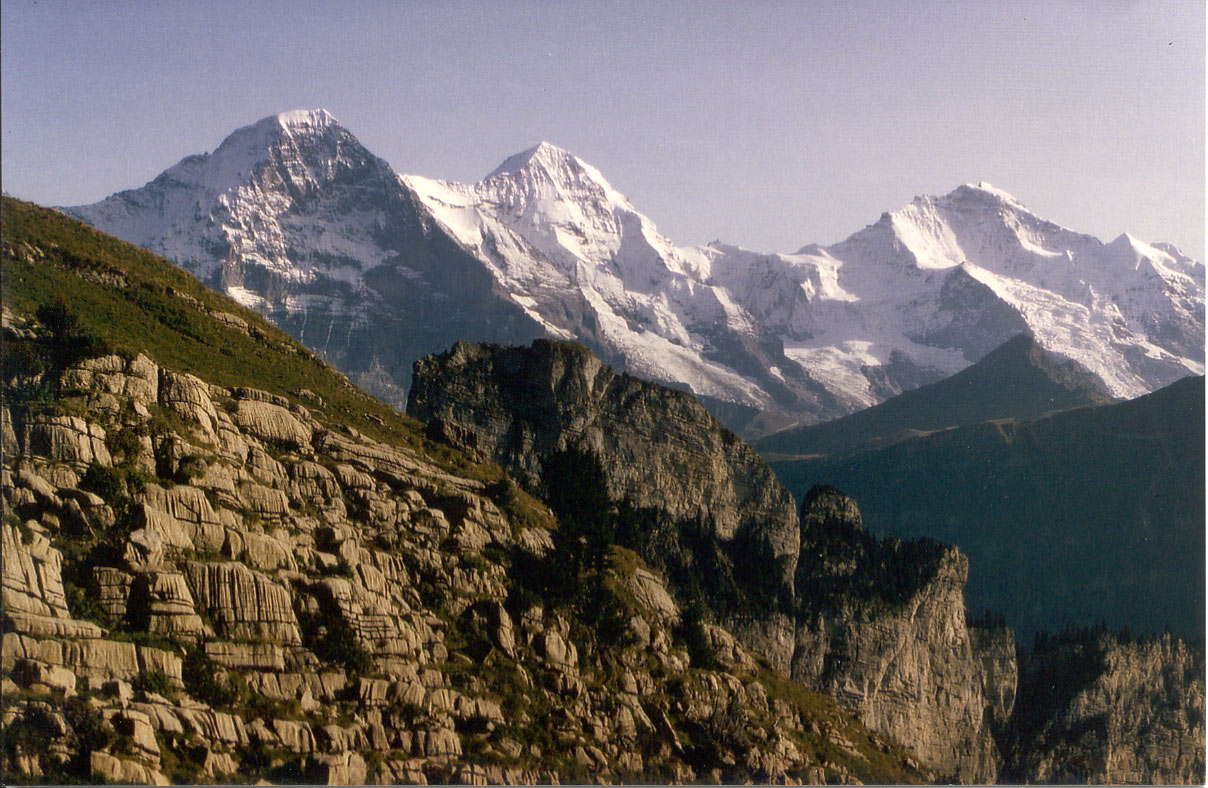 Eiger, Mnch und Jungfrau von der Schynige Platte aus